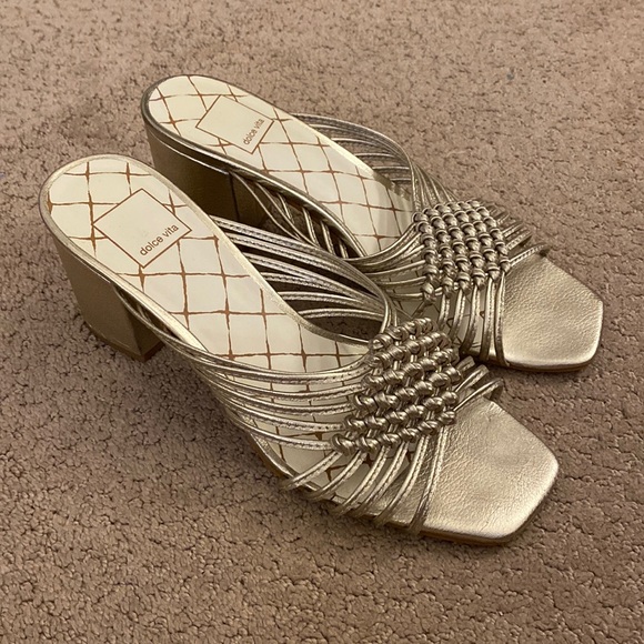 Dolce Vita Shoes - Dolce Vita Gold Slides Size 8 1/2